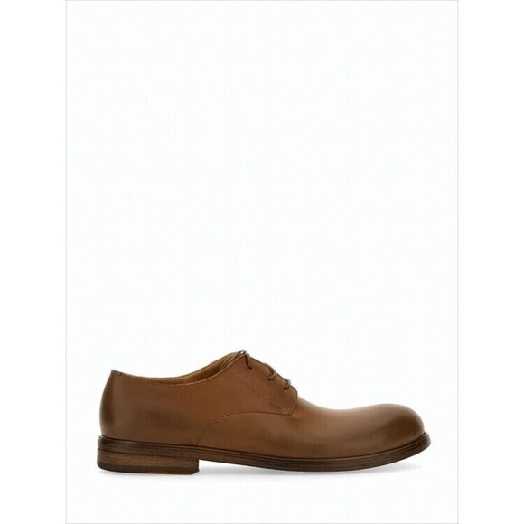 Marsèll Minimalist Brown Leather Dress Shoes With Rounded Toe - NWT